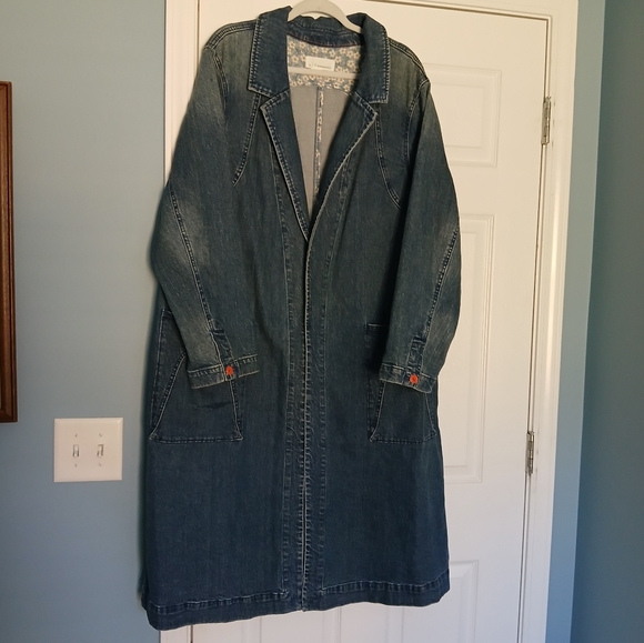 Anthroplogie Peggy Denim Duster Jacket - Picture 6 of 15